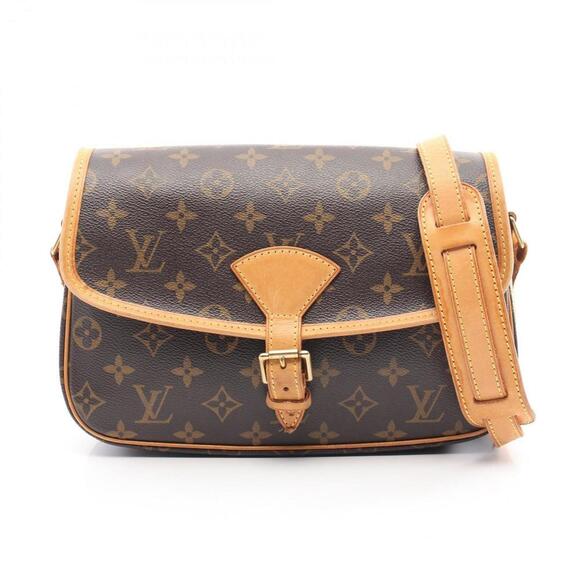 LOUIS VUITTON Brown Monogram Leather Shoulder Bag - Picture 1 of 11